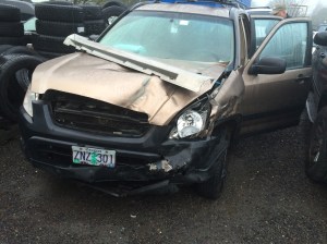 my poor car. After 12 years together, this is how it ended.